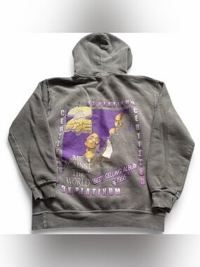 Tupac grey hoodie from Urban Outfitters